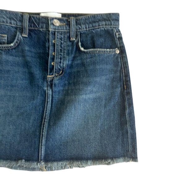 CURRENT ELLIOTT Button Fly Denim Skirt Size 25 - Picture 4 of 5